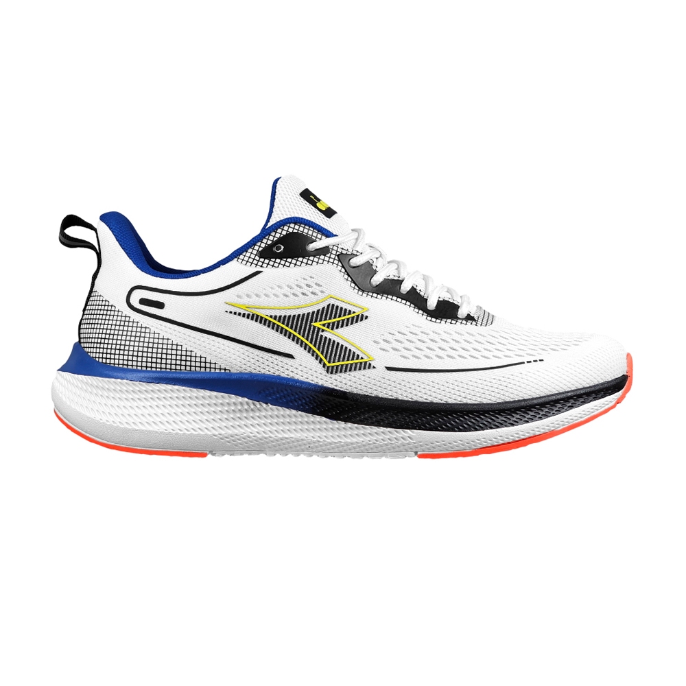 DIADORA迪亞多那 專業輕量慢跑鞋 男運動鞋 男鞋 時尚 透氣 飛織 抗菌 吸震 減壓 緩衝 止滑 白 黑綠 藍, 藍,27, large