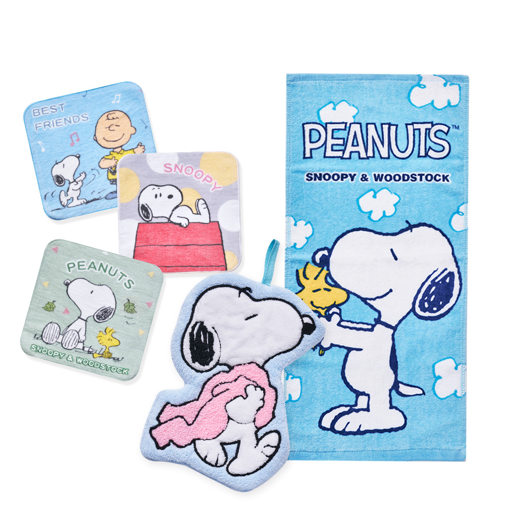 Snoopy 史奴比毛巾 手帕 洗澡浴袍 純棉浴巾 兒童毛巾【旺達棉品】SN-DB003, , large