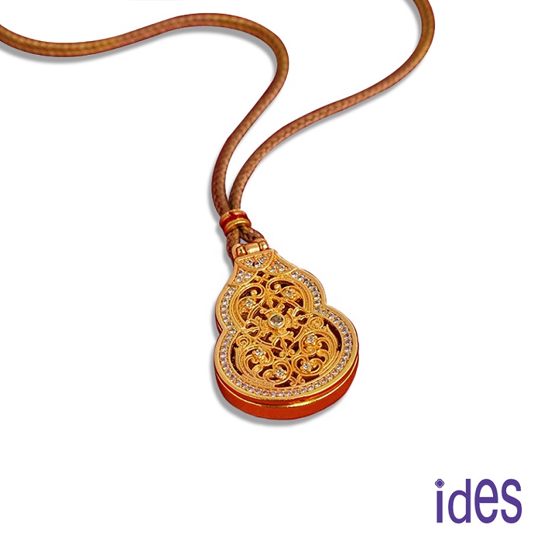 [ides愛蒂思] 輕珠寶時尚設計開運系列觀音項鍊/福祿雙全, , large