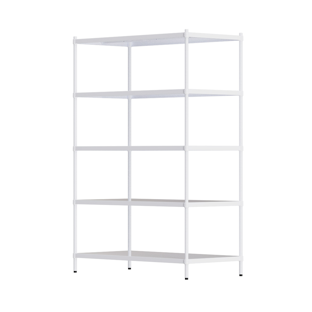 【Y HOUSE】120x60x180cm 5-layer hole-free iron plate storage rack rack iron rack - paint white, , large