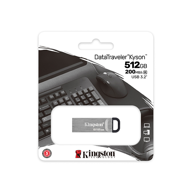 【Kingston】DTKN 512G USB3.2 金屬 造型 高速 隨身碟 讀取速度:200MB/s, , large