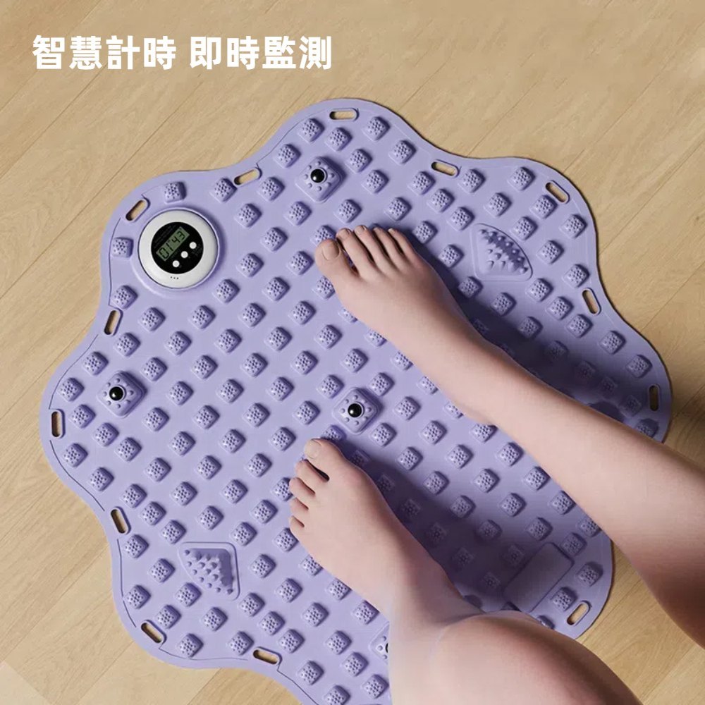 【A&R】超慢跑馬卡色系智能計時按摩墊 - 藍色, , large