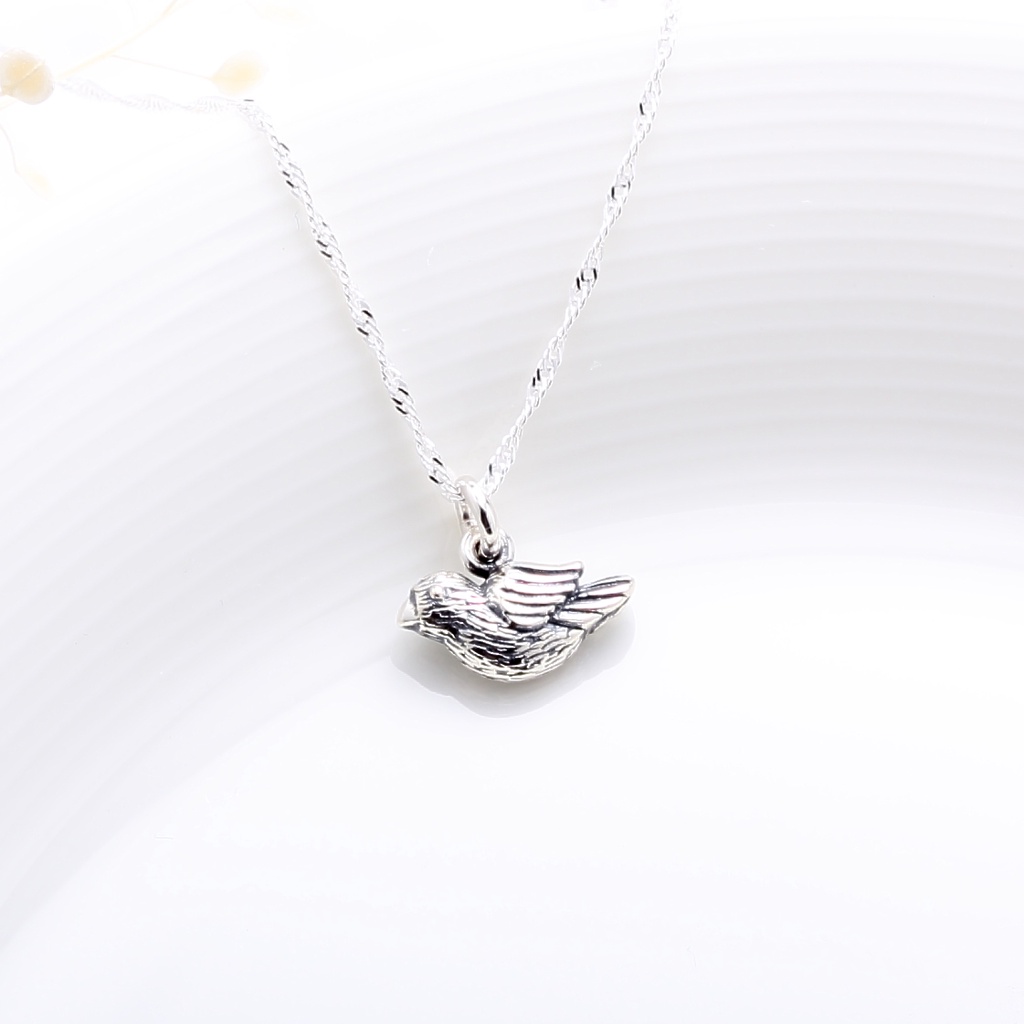 【Angel & Me】3D 幸福 青鳥 Lucky Bird s925 純銀 項鍊 生日 情人節 禮物, , large