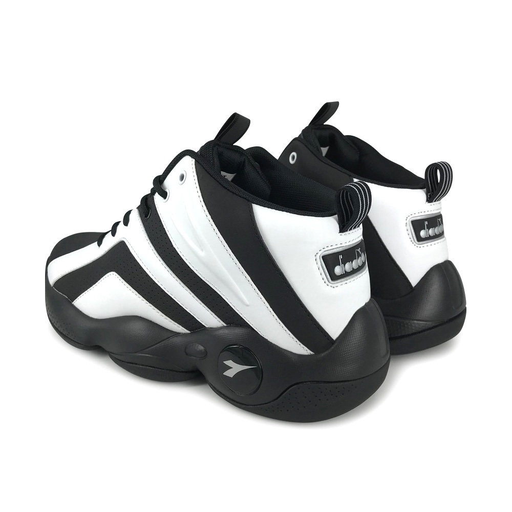 DIADORA迪亞多那 寬楦耐用籃球男鞋 男運動鞋 籃球鞋 寬楦 寬腳板 反光 輕量 吸震 回彈 減壓 防滑 黑 白黑, , large