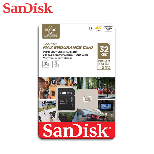 SanDisk MAX ENDURANCE 32G UHS-I V30 U3 microSDHC, , large