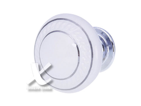 【協進五金】陶瓷把手 鉻+白瓷金線, , large