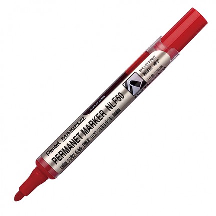 【 Pentel 飛龍 】後壓油性筆 圓頭 MAXIFLO 1.5mm /支  NLF50 - 多款可選, , large
