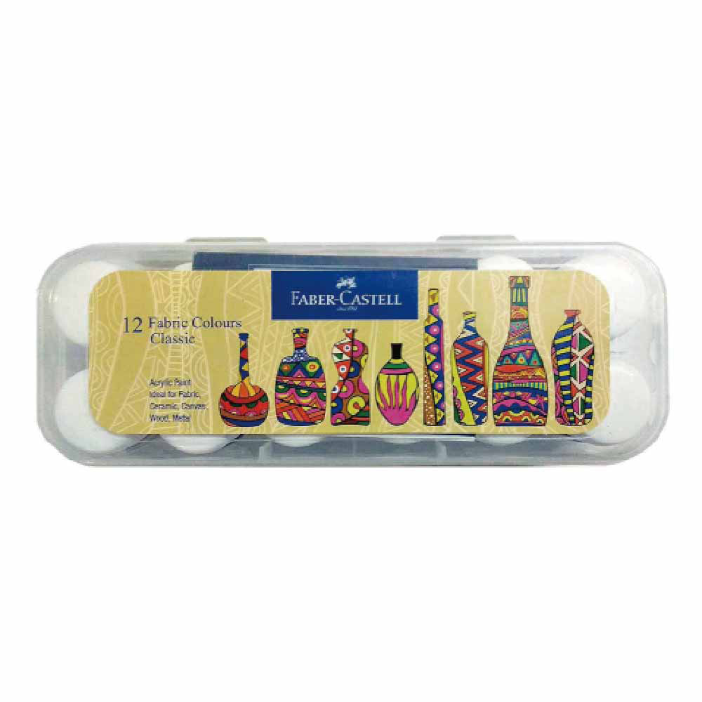 【Faber-Castell】輝柏 畫布 彩繪顏料 12色/盒 1410507, , large