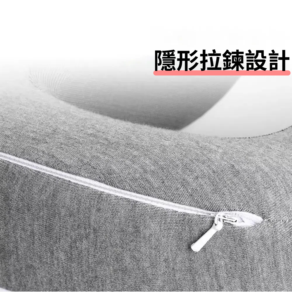 【啾愛你】U型記憶棉護頸枕 附眼罩耳塞-粉色, , large