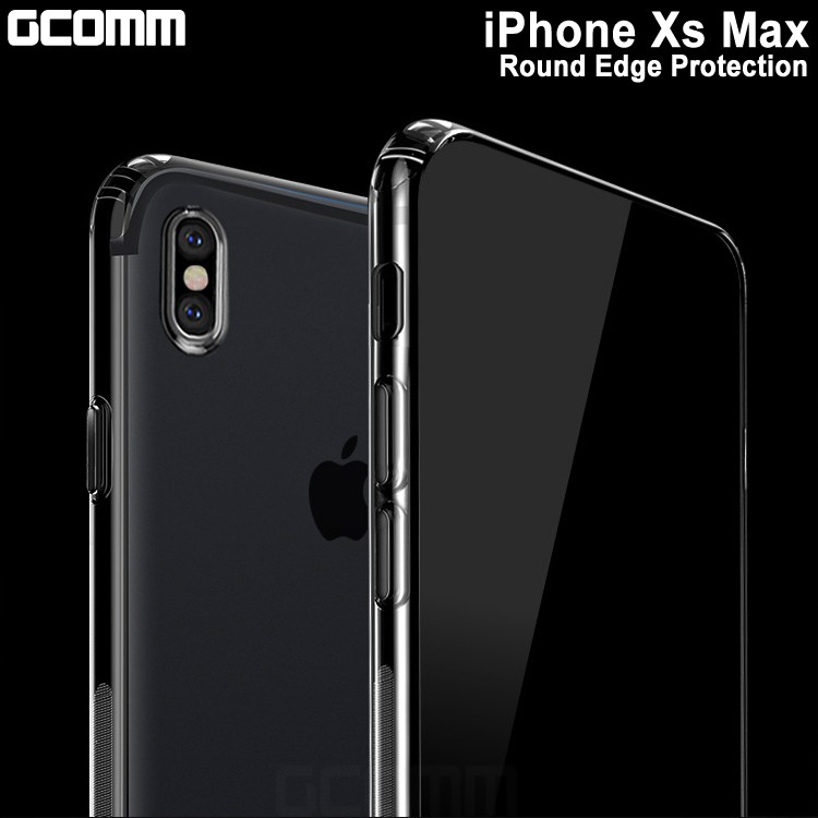 GCOMM iPhone Xs Max 清透圓角防滑邊保護殼 Round Edge, , large