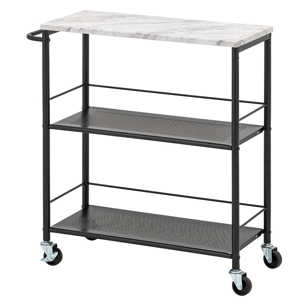 【H&R安室家】多功能三層扶手行動餐車(推車 收納推車) BCF75, , large