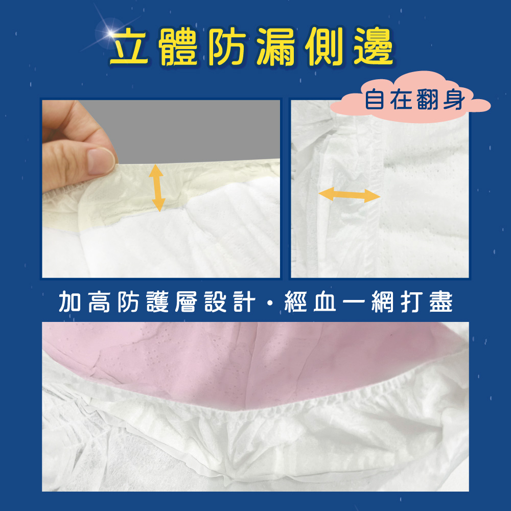 【舒芯】超薄抑菌涼感舒眠褲(M-L/2片*6包), , large