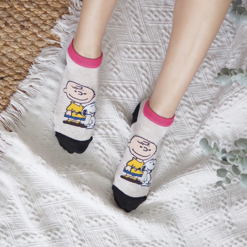 [Kaimei Cotton Industry] 8 pairs of sets, random and excellent, made in Korea, pure cotton fine-needle Korean-style styling socks - American comic style Kaimei Cotton Industry, , large