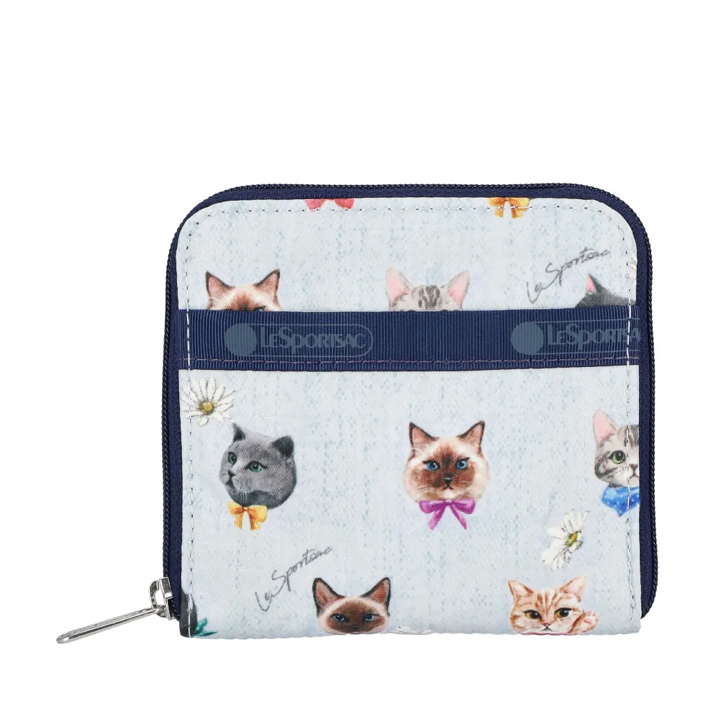 Lesportsac Compact Zip Wallet 極簡輕薄錢包 送禮-晴空貓語, , large