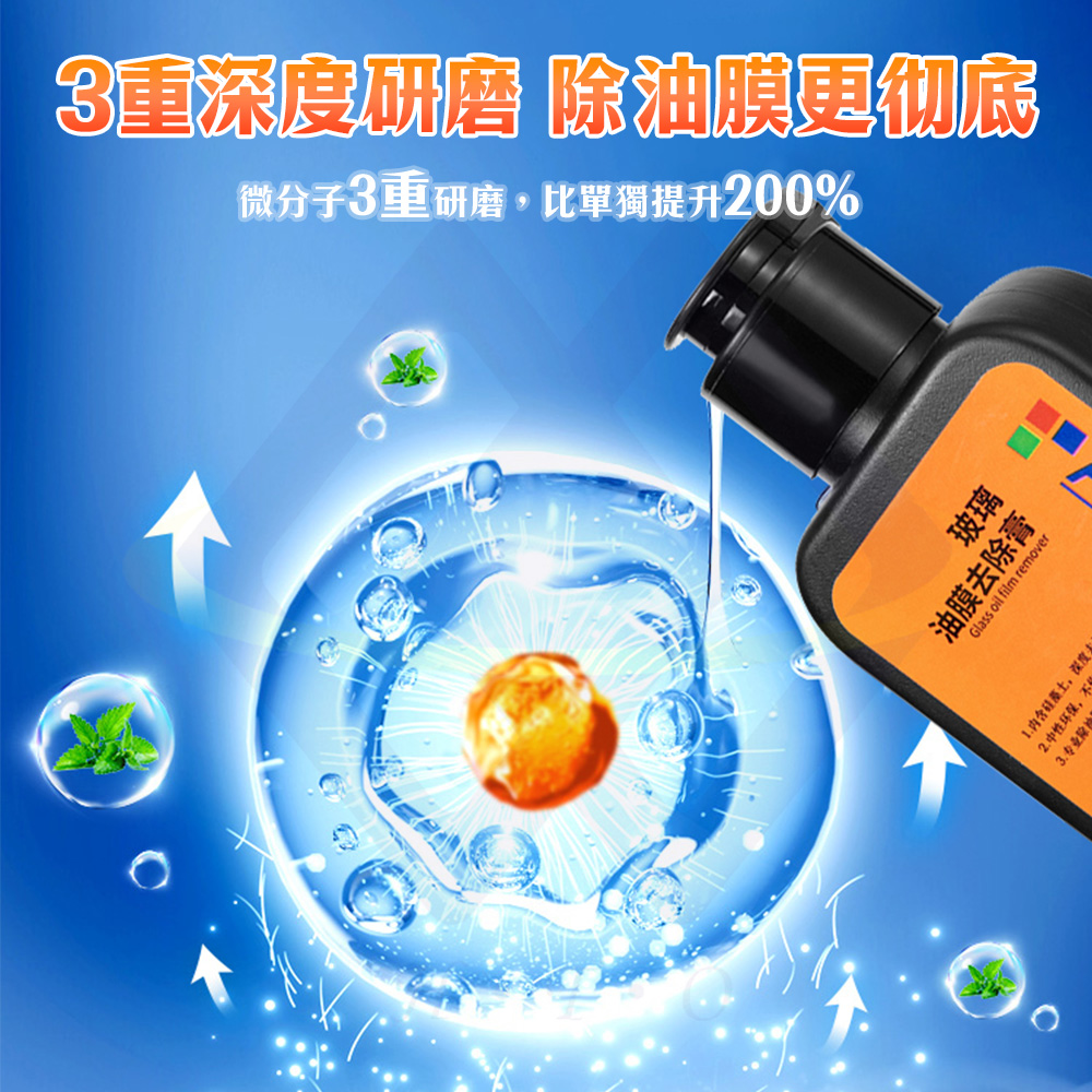 【禾統】玻璃油膜去除乳膏 / 120ml/個 (玻璃油膜清潔乳 油膜清潔膏 玻璃清潔乳 油膜去除防霧), , large