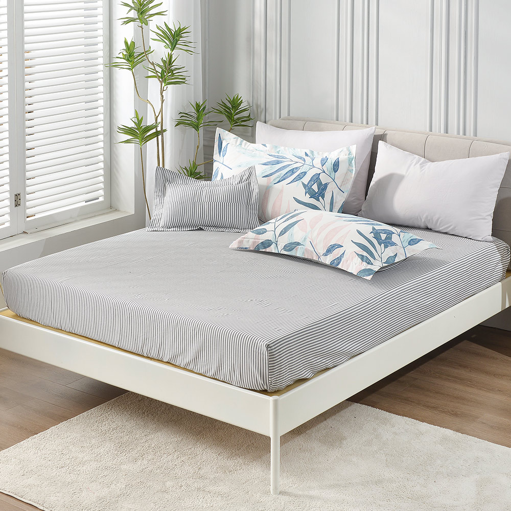 【Betrise】Spring Flowers Bloom | Environmentally friendly printing and dyeing anti-mite and antibacterial 100% combed cotton dual-purpose quilt and bed sheet set - double, , large