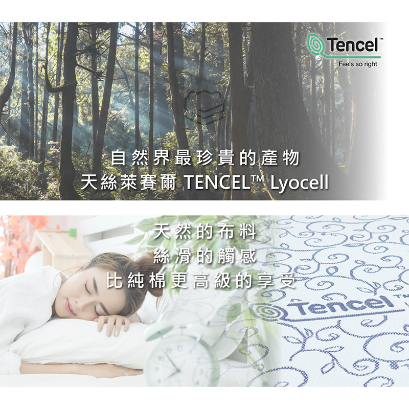 ［熊棉］純淨天絲奢華床墊｜5尺｜綠野秘境｜天絲 高級觸感 折疊床 偏硬款 高支撐 好收納 車宿 露營 租屋, , large