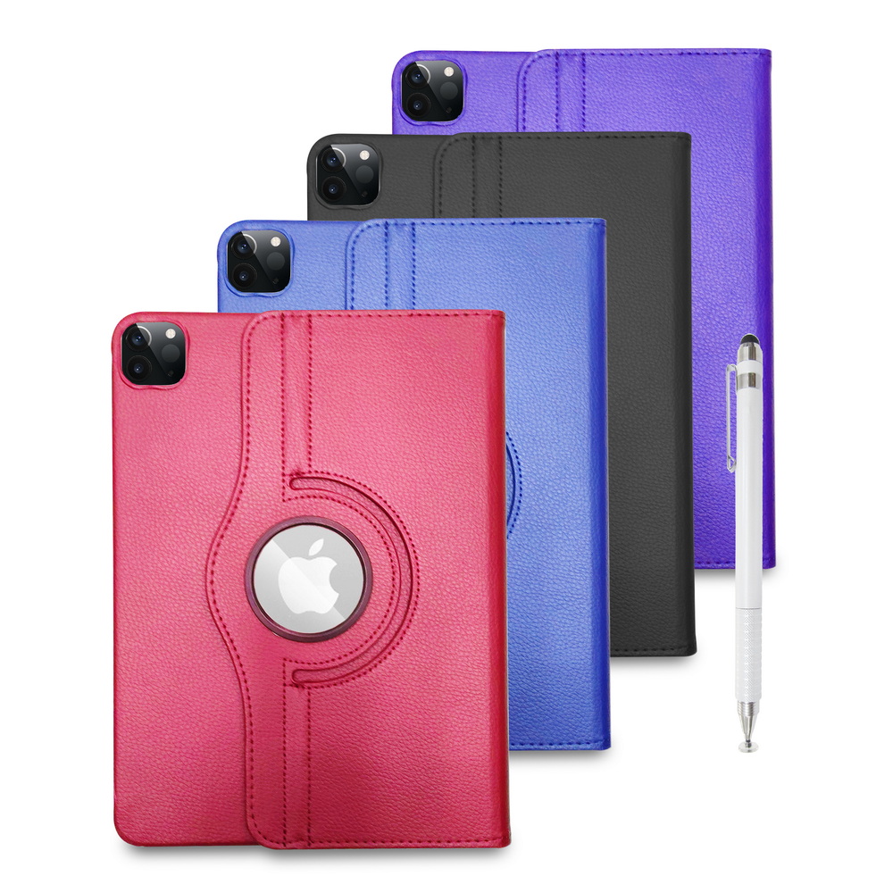 【LP129豪華旋轉款】iPad Pro 11吋 2024 平板保護皮套(附精細觸控筆), , large