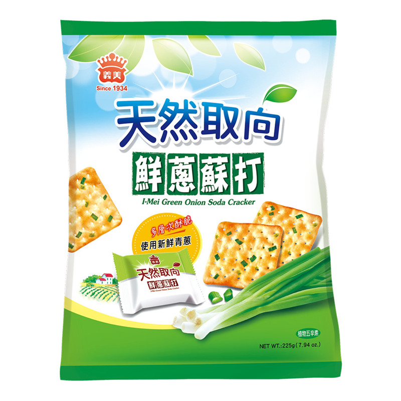 義美天然取向鮮蔥蘇打餅225g, , large