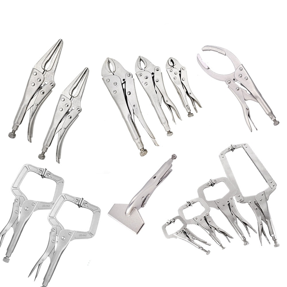 台灣現貨！萬能鉗系列 5" 7" 10" C型鉗固定鉗 鯉魚鉗 10WR 7WR 5WR 大力鉗葫蘆嘴 電焊鉗 萬力鉗, , large