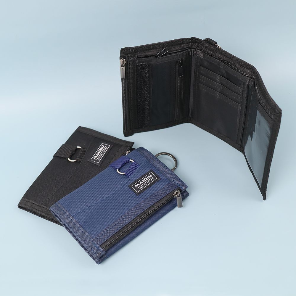 【MQ】Nylon tri-fold short clip, , large