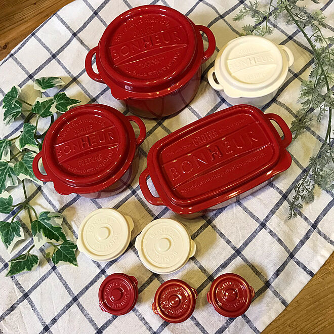 Cast iron pot shape food storage box (square-red), 方形-紅色, large