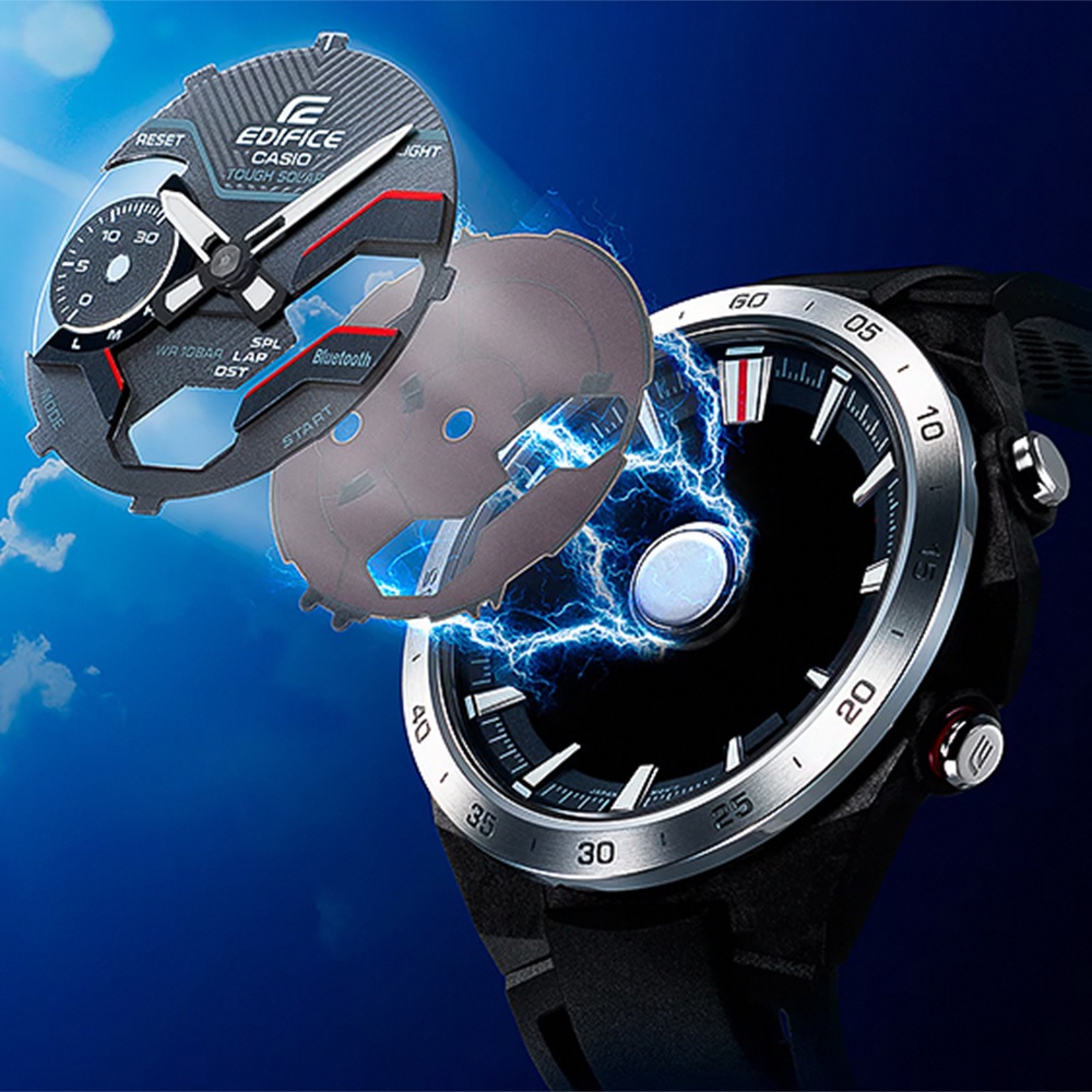 CASIO 卡西歐 EDIFICE 靛藍色 方程式賽車藍芽手錶 ECB-2000CB-2A, , large