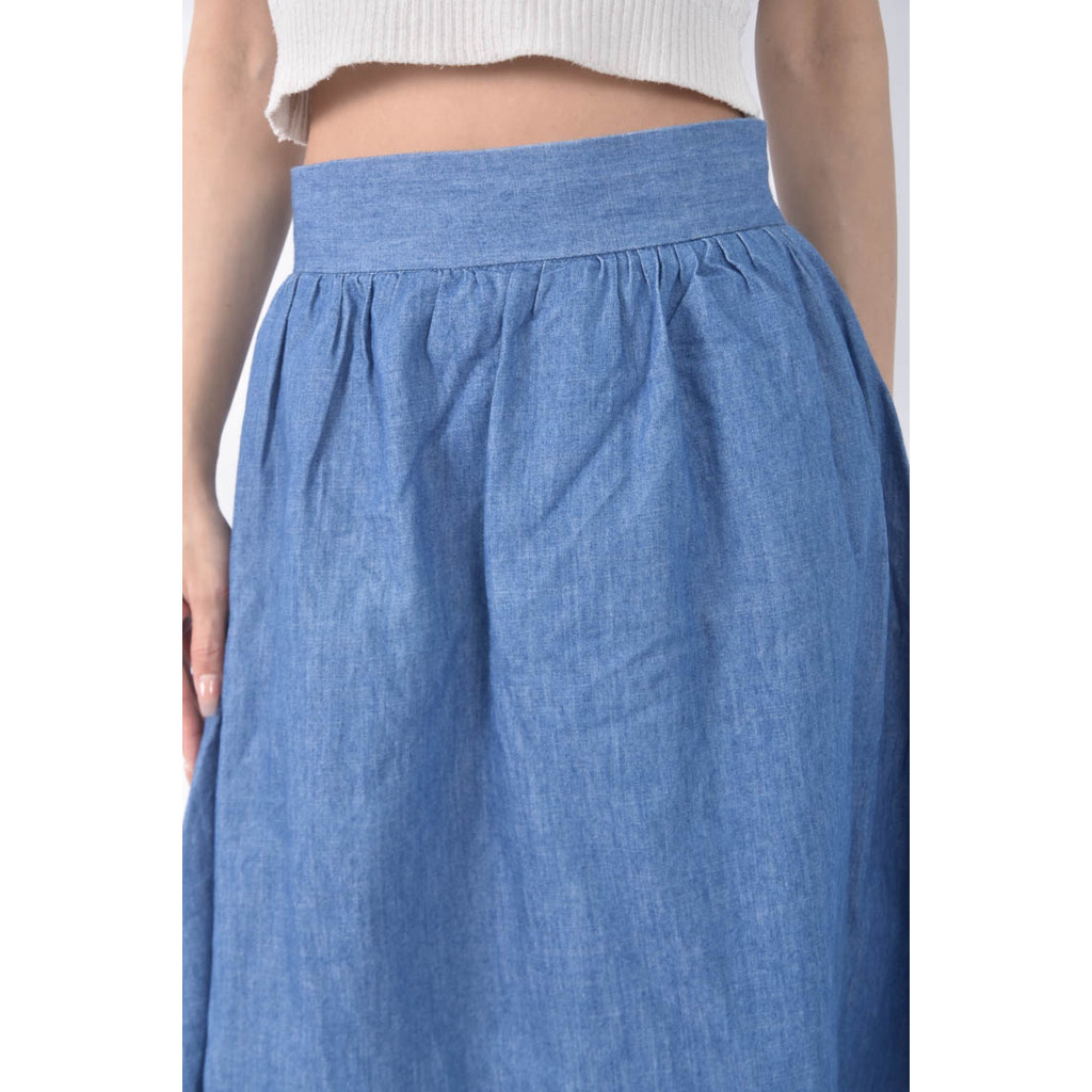 (S) 傘裙藍色長裙二手衣, , large