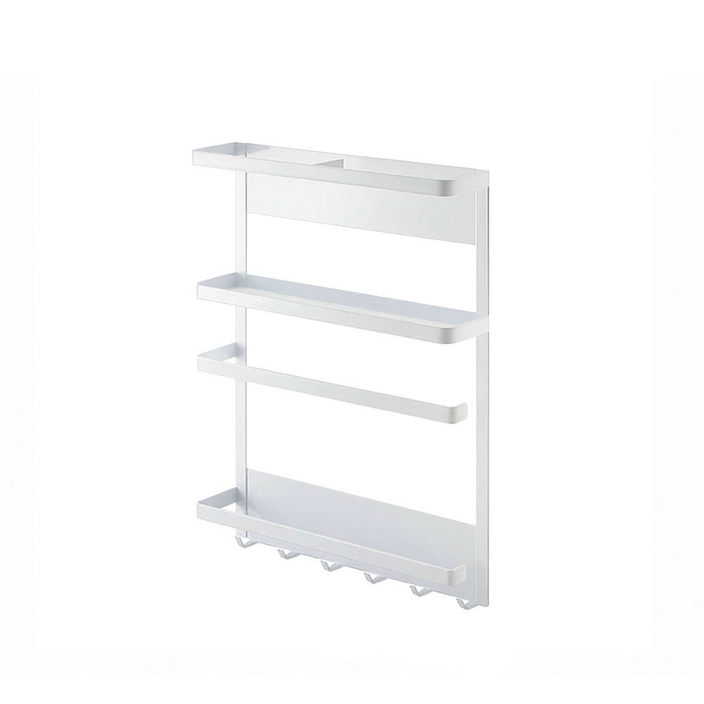 【上手家居】日系磁吸置物架 白色(磁吸收納/磁鐵架/磁吸收納架/磁鐵置物架), , large