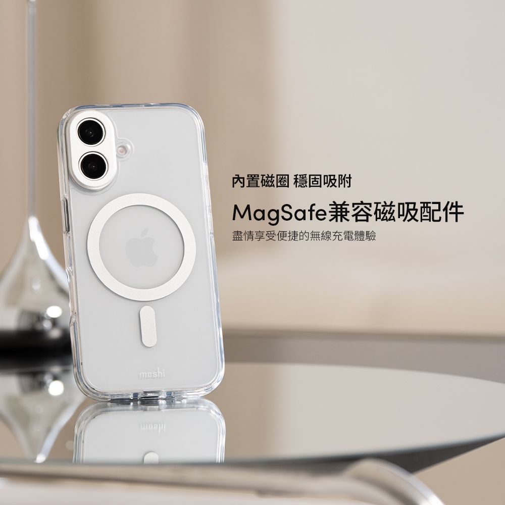 Moshi iPhone 16 iGlaze 透明保護殼 支援Magsafe 手機殼, , large