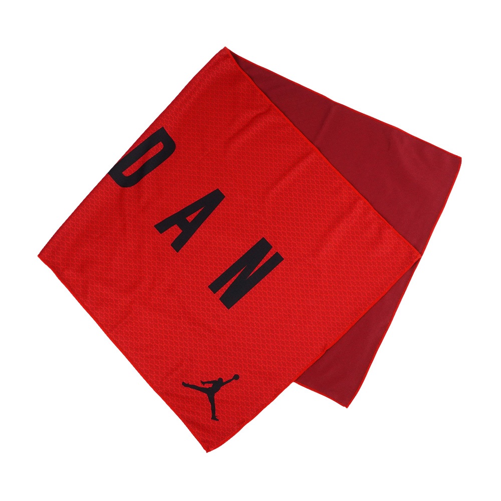 NIKE JORDAN COOLING TOWEL MEDIUM 毛巾 75x35cm 運動毛巾 涼感 冰感 輕柔 紅, , large