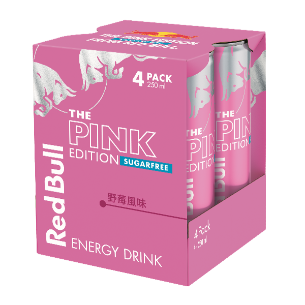 紅牛野莓風味無糖能量飲料 4P, , large