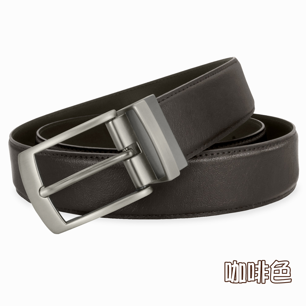 【CH-BELT 銓丞皮帶】男加長皮帶 加大腰XXL 針扣夾座 男休閒皮帶(黑/咖XXL), , large