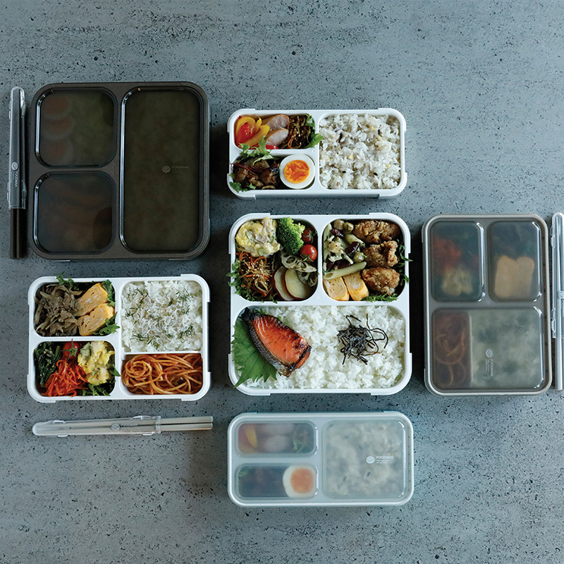 Thin lunch box Antibacterial Foodman 400, , large
