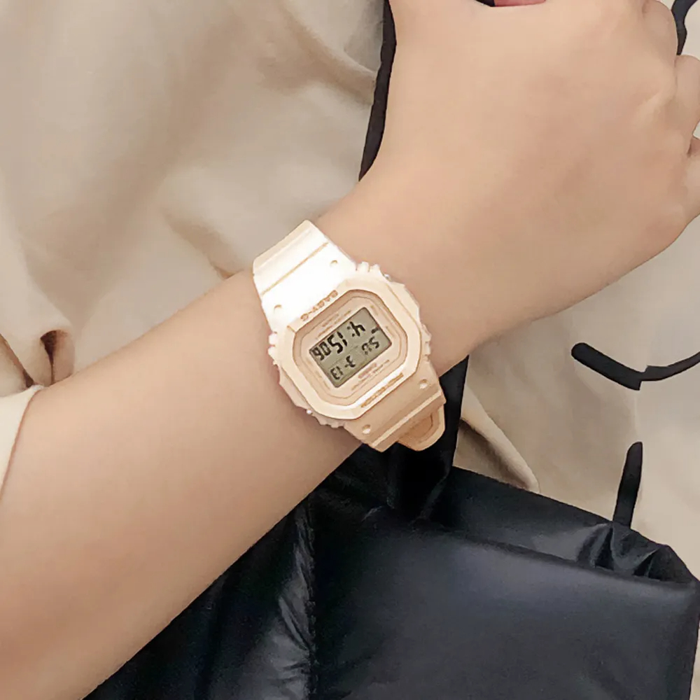 CASIO 卡西歐 BABY-G 纖薄輕巧 人氣經典電子錶-奶茶 BGD-565U-4, , large