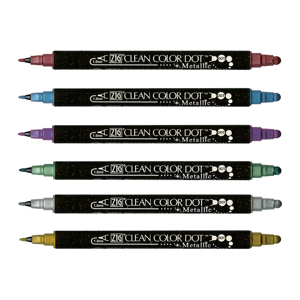 【Kuretake 吳竹】ZIG Clean Color Dot 點點筆 金屬色 單色 /支 TC-8100(日本品牌)  -  多款可選, , large