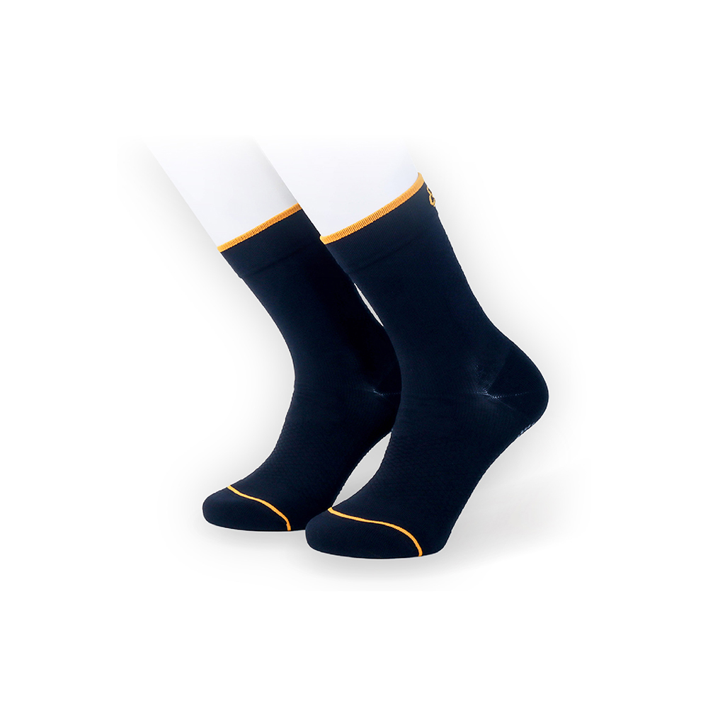 【SOFT】Light Compression socks-Orange Black Sunset (21-26cm), 暗夜落日橘, large