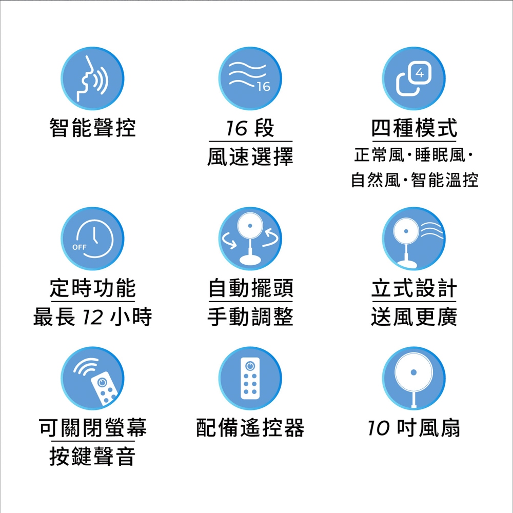 AIWA 愛華 10吋智能聲控循環扇 SDF-1001 粉色, , large