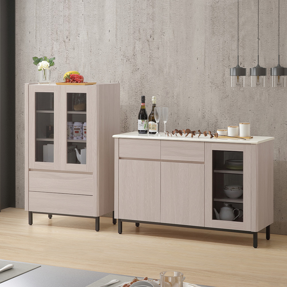 【唯熙傢俱】馬修斯橡木白2.3尺收納櫃, , large