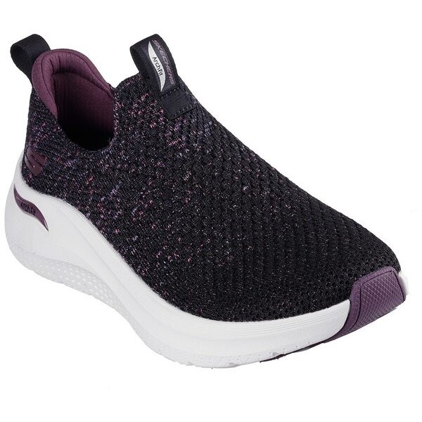 Kixpress-Skechers Arch Fit 2.0 女 運動休閒鞋 舒適 百搭 黑 紫 [150321BKPR], , large