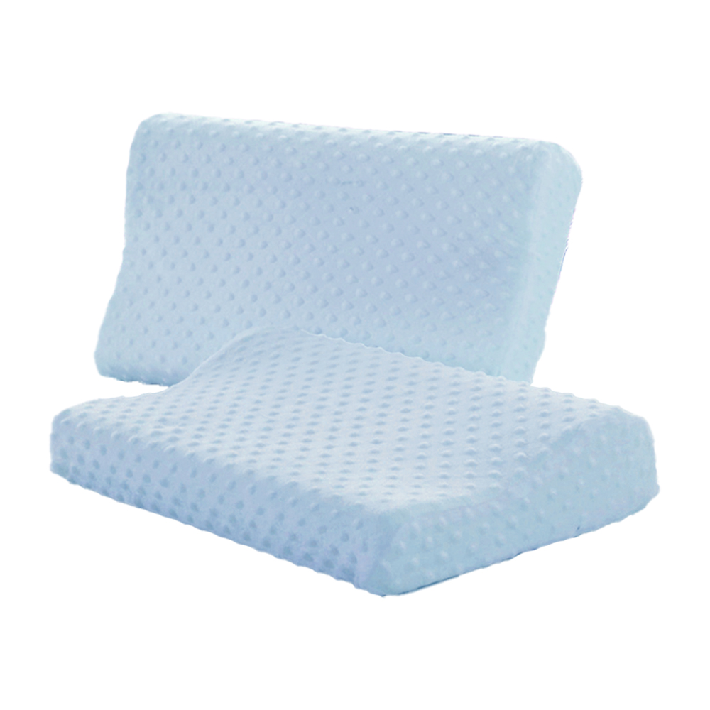 Magic Bean Zero Pressure Memory Foam Pillow (Blue)