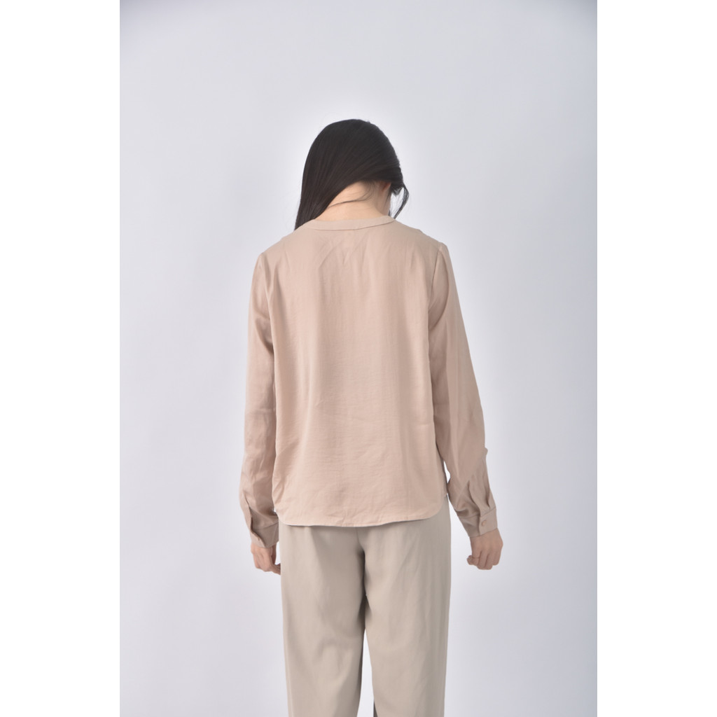 (M) kodzV領黃色長袖上衣二手衣, , large