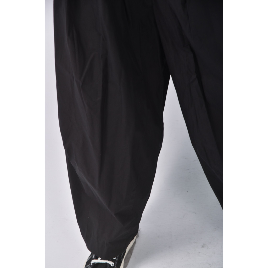 (S) 六和四季高腰棉質純棉黑色長褲二手衣, , large