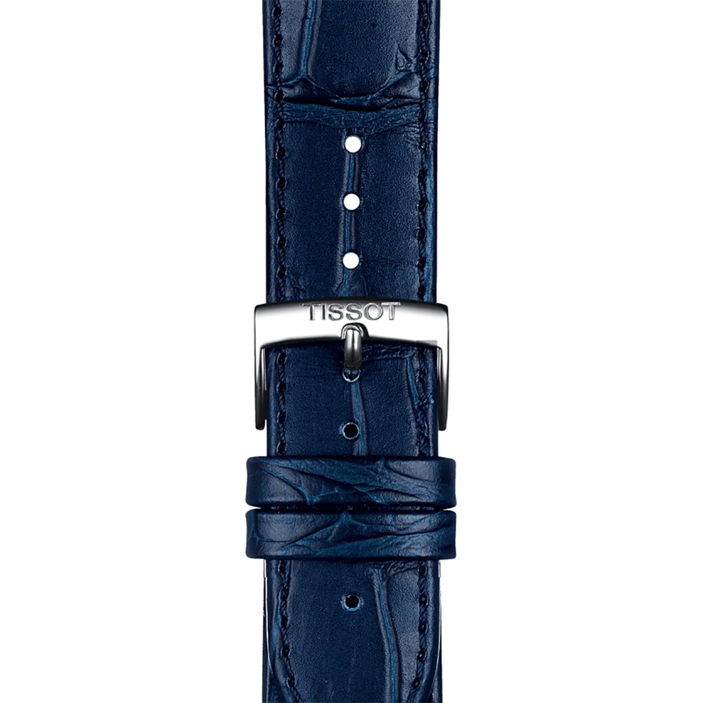 TISSOT 天梭 Carson 羅馬石英錶-藍/40mm T1224101604300, , large