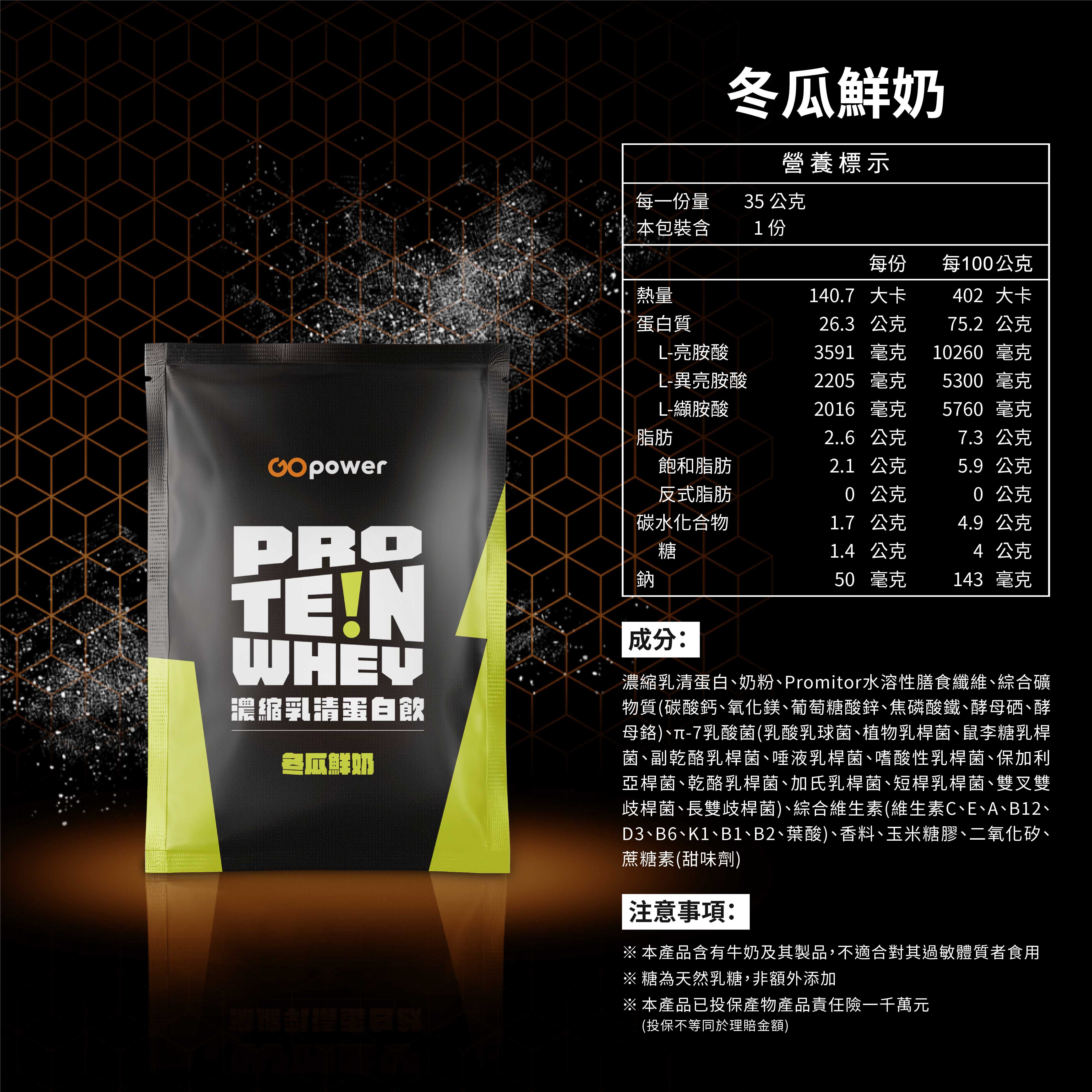 【滿額贈】〔果果能量〕濃縮乳清蛋白-冬瓜鮮奶 盒裝30入, , large