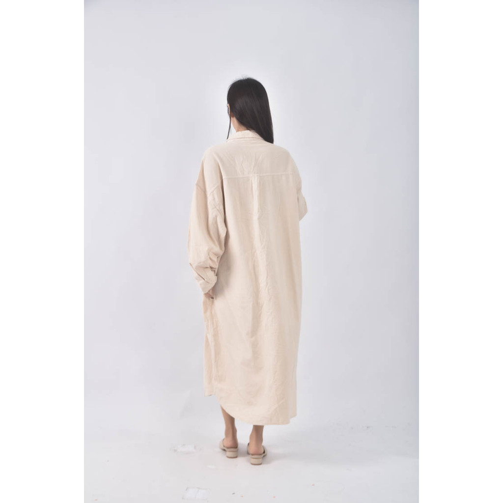(2XL) boundary燈芯絨杏色洋裝二手衣, , large