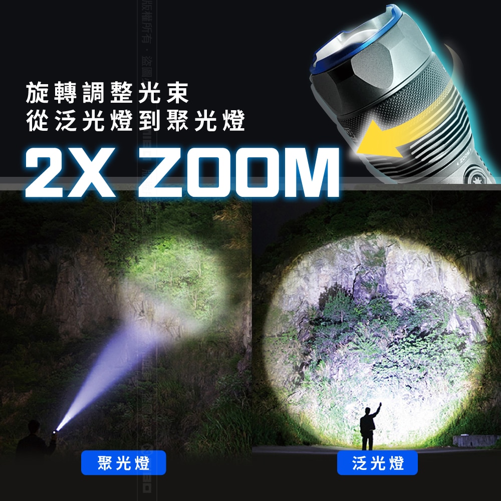 8電廠 MB7799 高亮戶外手電筒 12000流明, , large