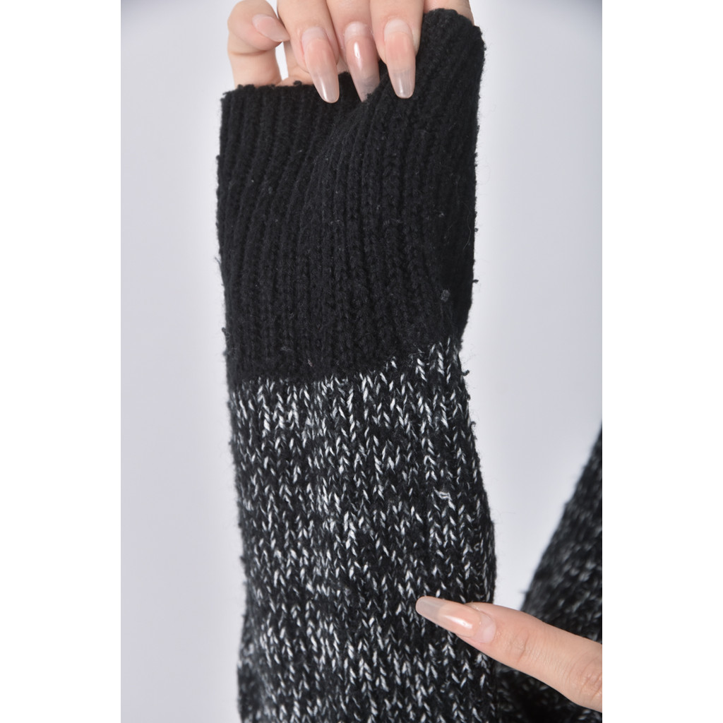 (S) pscompany混色黑色毛衣二手衣, , large