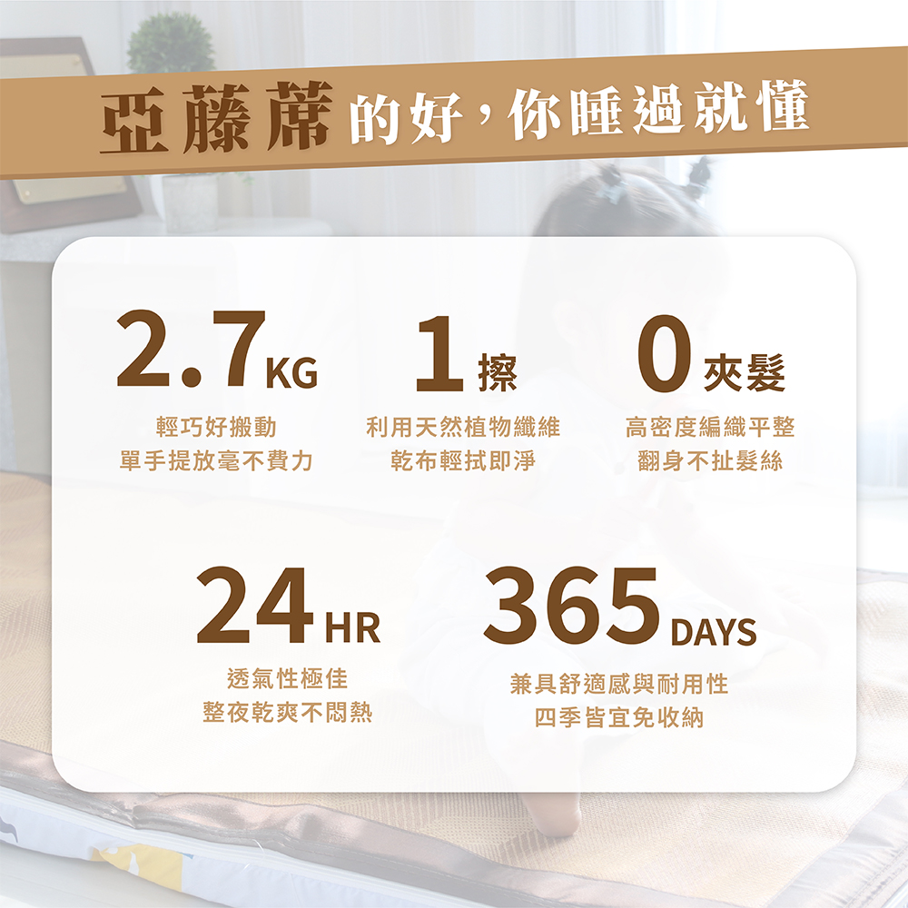 【台灣製造】四季亞藤透氣床墊 厚度5cm 單人3尺｜現代交織｜雙面可翻 涼感蓆面 三折床墊 亞藤涼蓆, , large