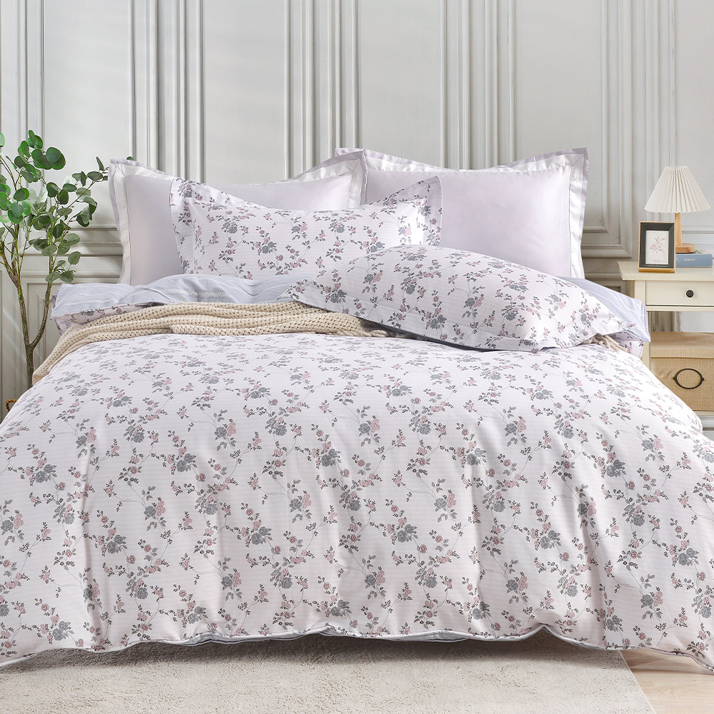 【Betrise】Muchen Xinyu | Environmentally friendly printing and dyeing anti-mite and antibacterial 100% combed cotton dual-purpose quilt and bed sheet set - extra large, , large